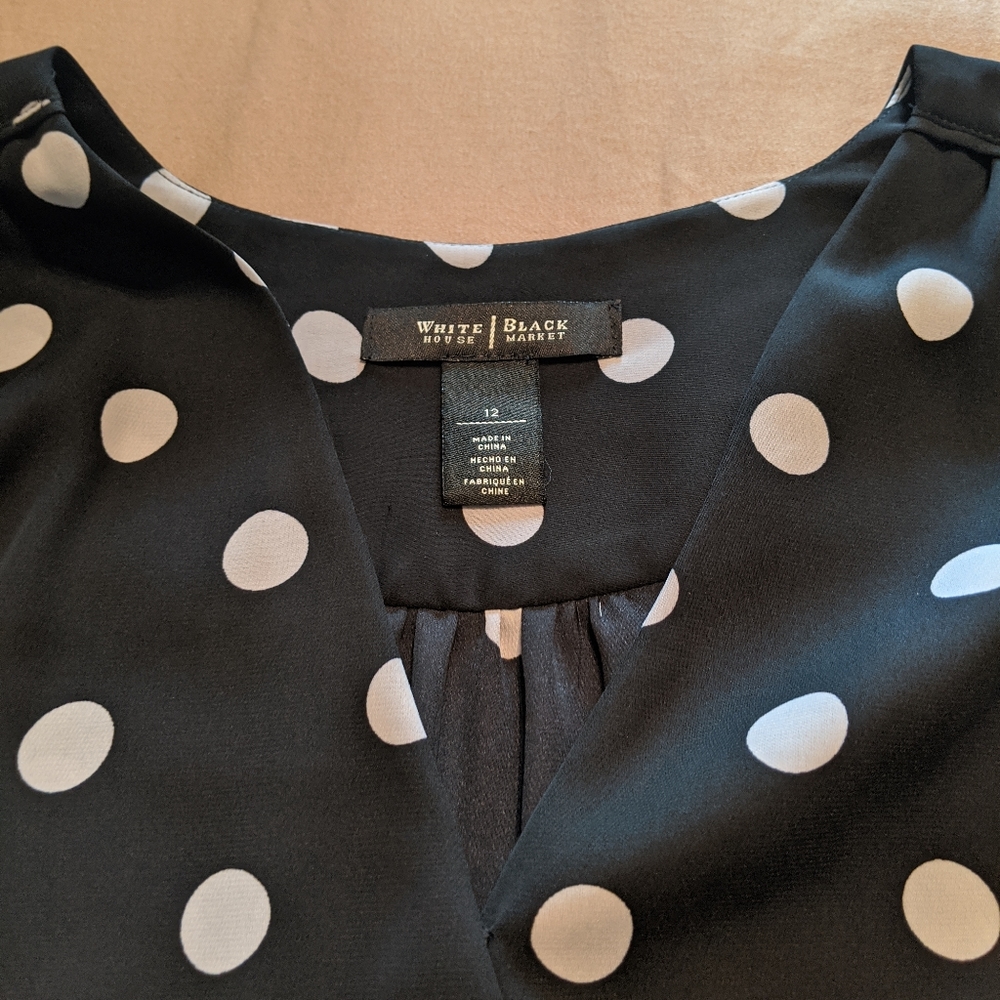 Polka Dot top from White House Black Market
